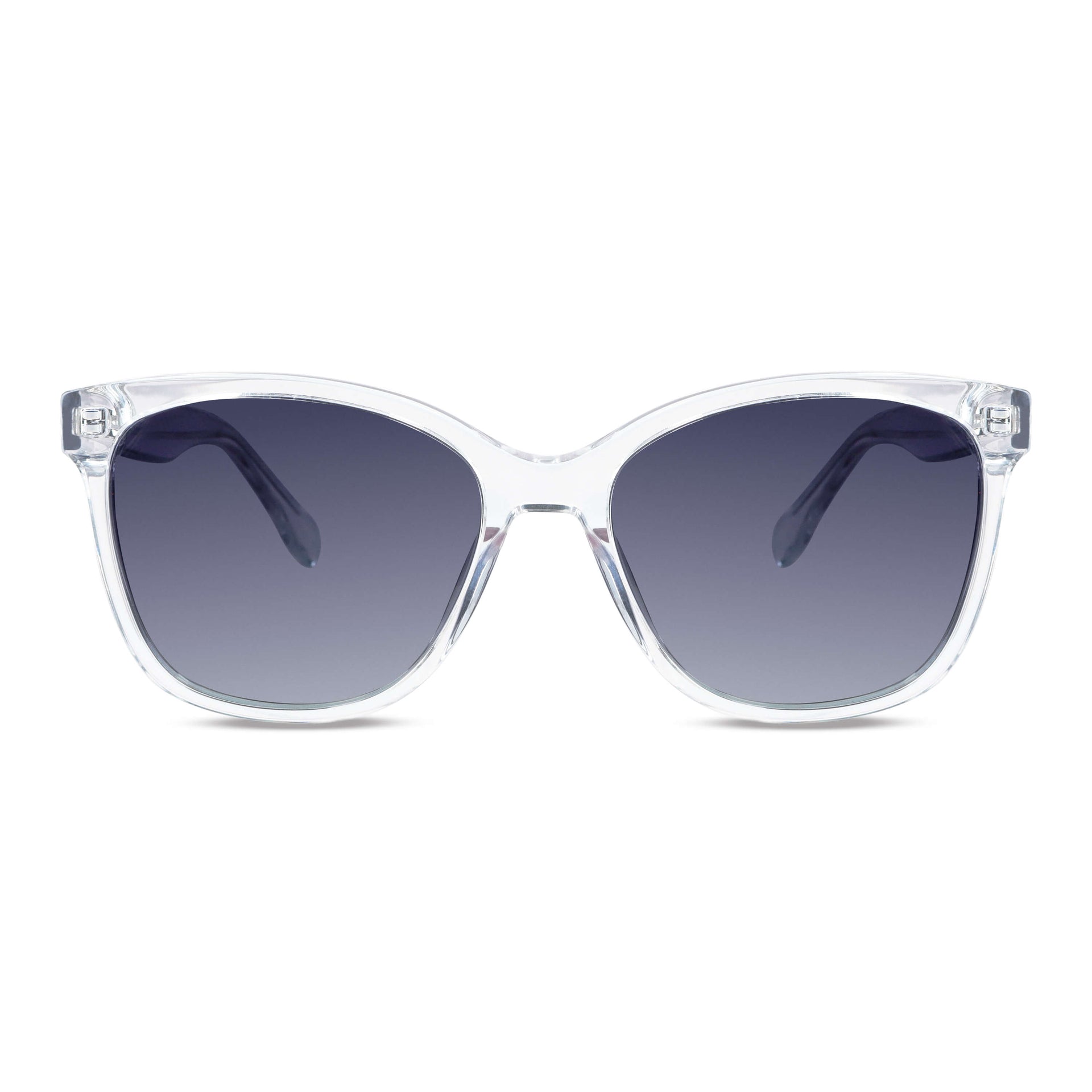 Tiare ❀ anteojos de sol transparente diseño frontal para mujer #color_transparente
