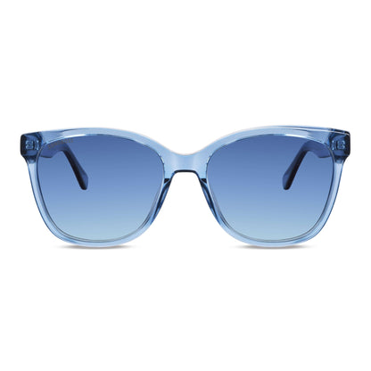 Frontal Tiare ❀ lentes de sol hombre azul vibrante plástico reciclado #color_azul