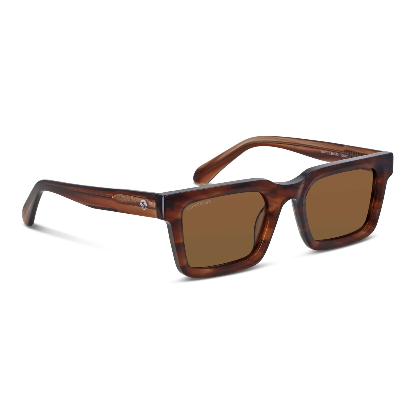 Tokyo lentes polarizados hombre café vista frontal #color_brown