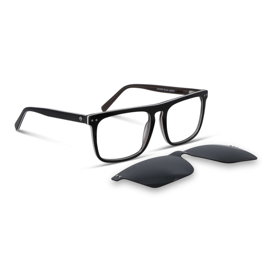 Lautaro Clip Sol lentes clip on negro vista frontal diseño universal #color_negro