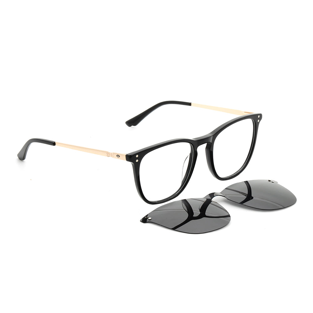 Erika Rayban negro lentes opticos con clip de sol magnetico polarizado con receta mayorista sustentable ecologico  #color_negro