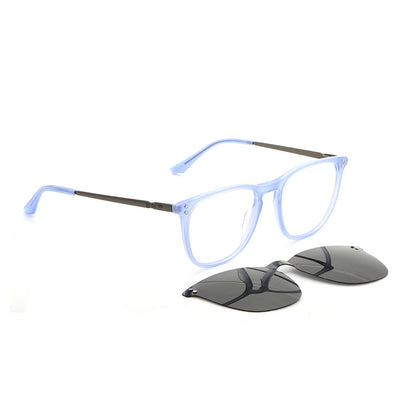 Erika Rayban azul lentes opticos con clip de sol magnetico polarizado con receta mayorista sustentable ecologico #color_azul