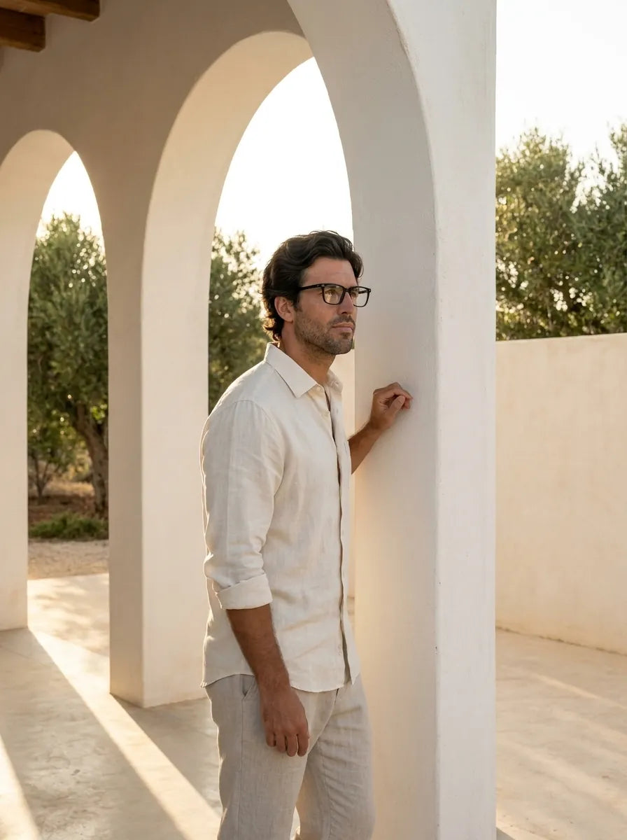 Bonoboss Selknam Clip Sol Negro - bio-acetato sustentable olivo lino natural #editorial_sustentabilidad #color_negro
