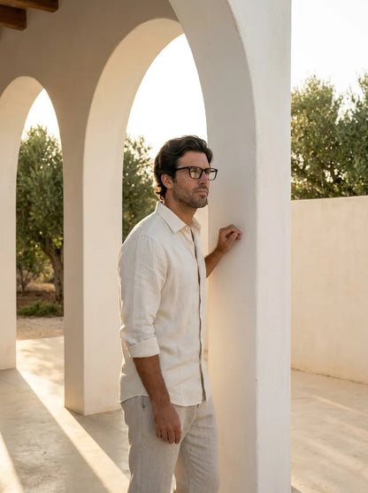 Bonoboss Selknam Clip Sol Negro - bio-acetato sustentable olivo lino natural #editorial_sustentabilidad #color_negro