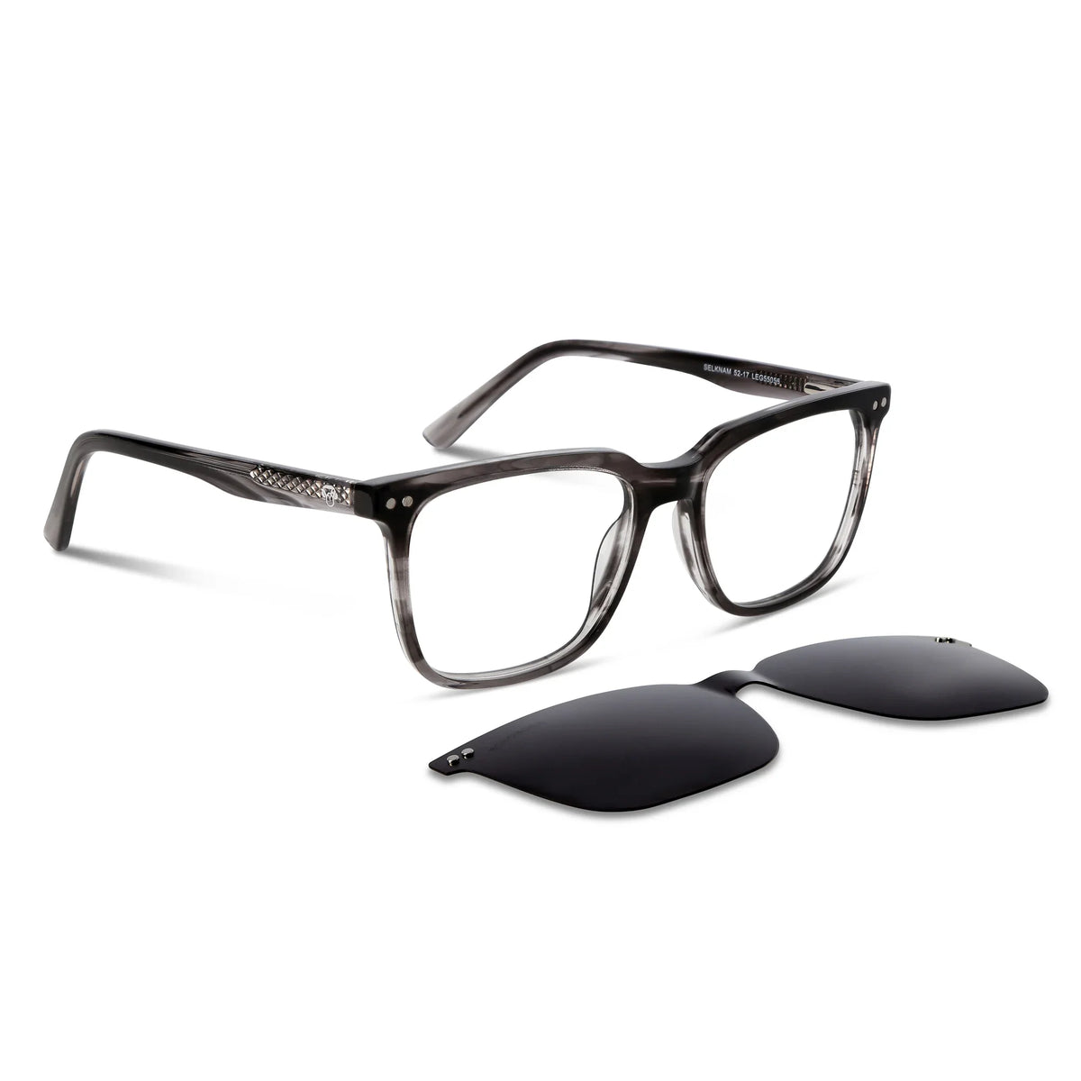 Lentes ópticos Selknam Clip Sol Gris #color_gris