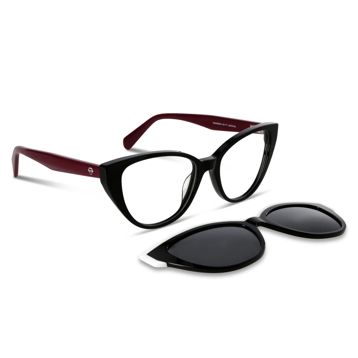 Lentes ópticos Anakena Clip Sol Rojo #color_rojo #foto_frontal
