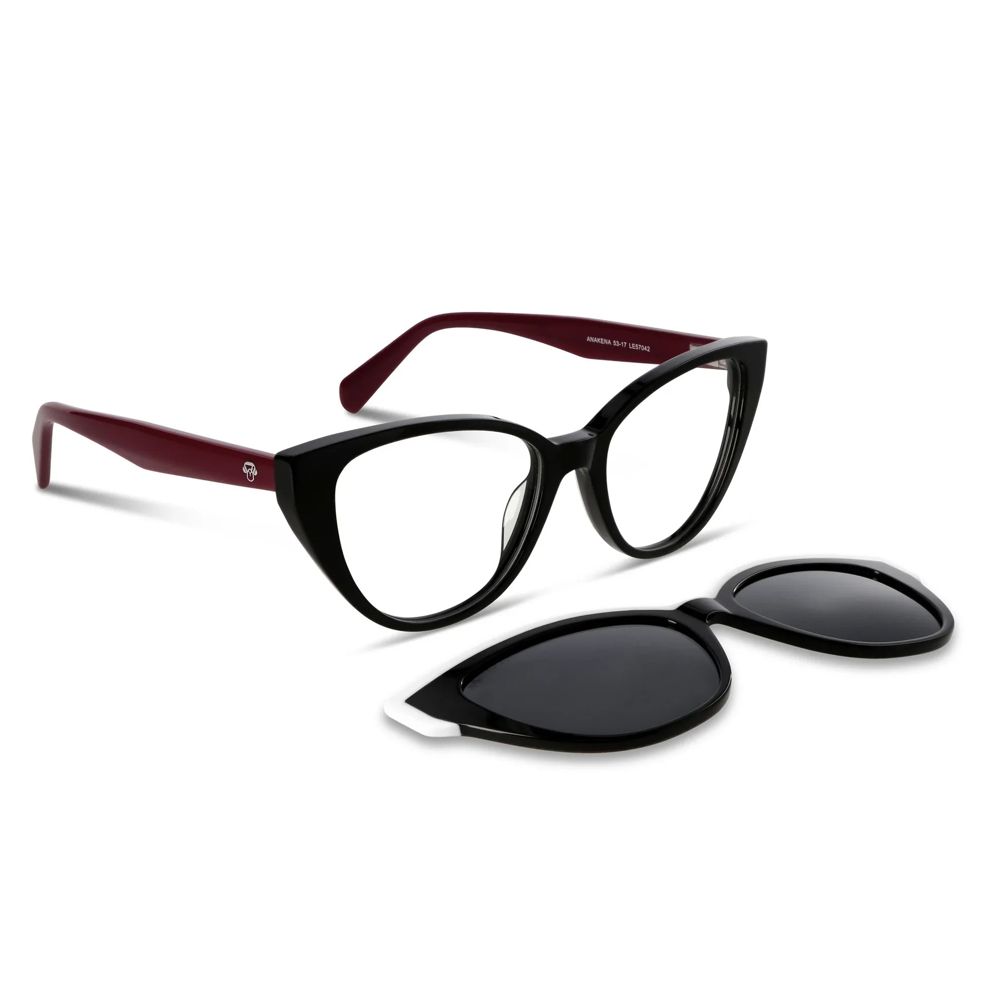 Lentes ópticos Anakena Clip Sol Rojo #color_rojo