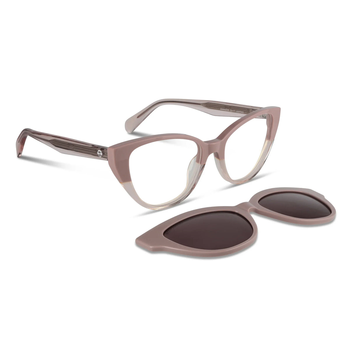 Lentes ópticos Anakena Clip Sol Champagne #color_champagne #foto_frontal