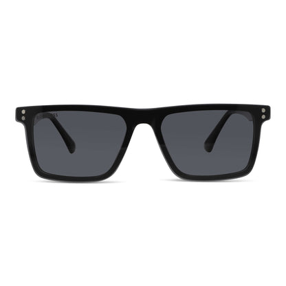Vista angulada de Atlas gafas polarizadas negro para hombre y mujer #color_negro