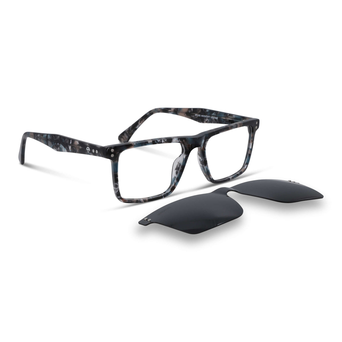 Atlas lentes polarizados blue marble vista angulada 3/4 para hombre y mujer #color_camo  #foto_frontal