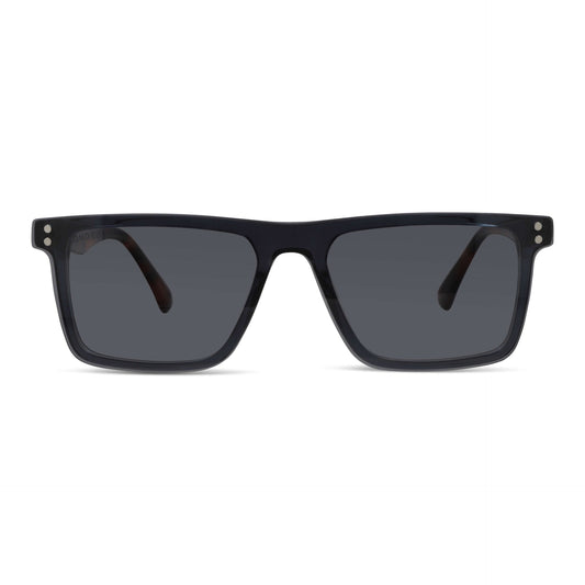 Atlas lentes de sol celeste carey vista angulada 3/4 para hombre y mujer #color_azul