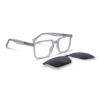 Vista frontal de Apolo lentes ópticos hombre color transparente #color_transparente