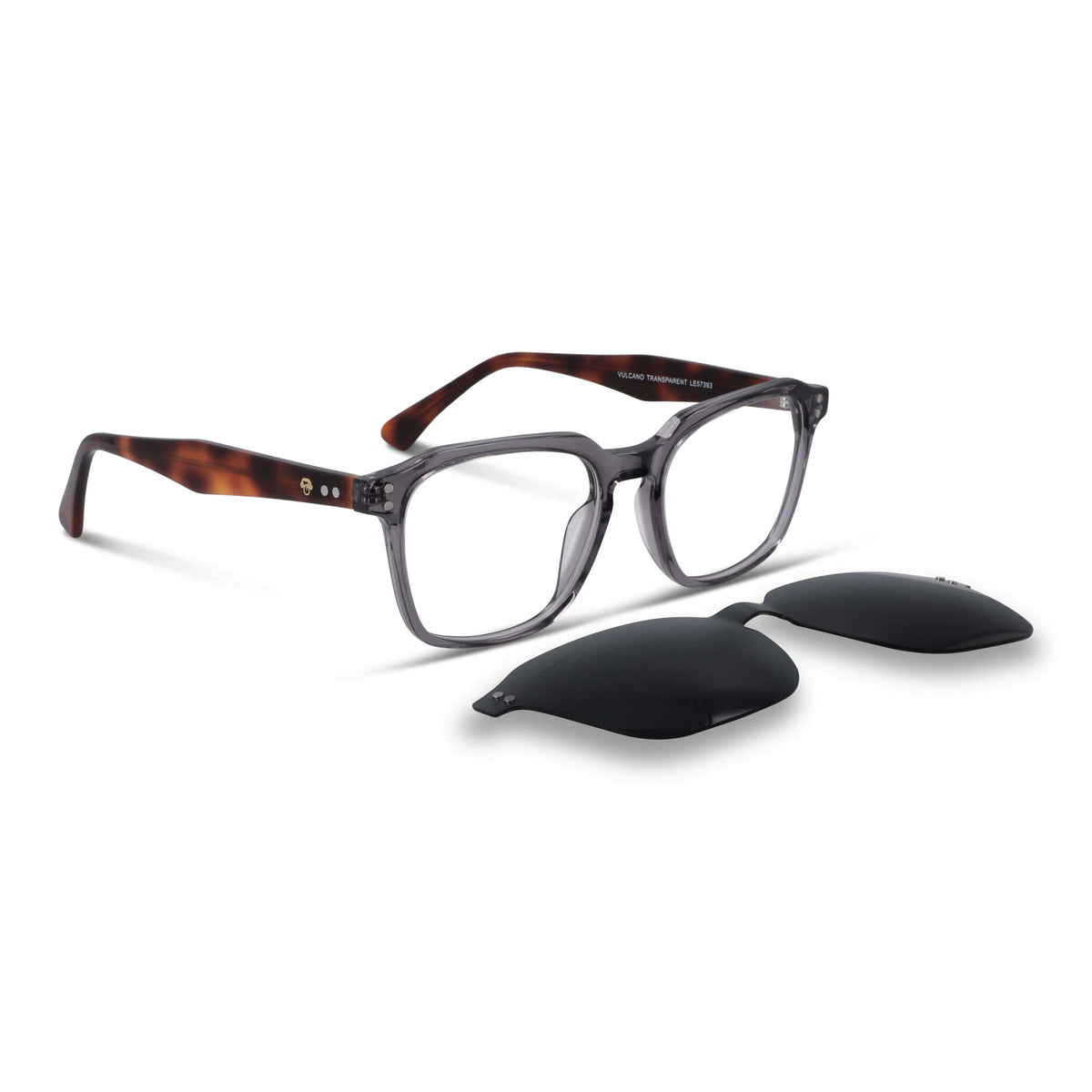 Vulcano lentes ópticos transparente vista frontal para mujer #color_transparente