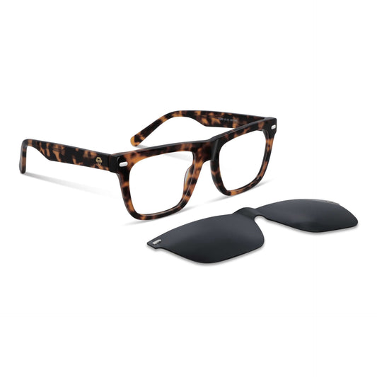 Ford lentes clip on carey tortoise vista frontal diseño universal #color_carey
