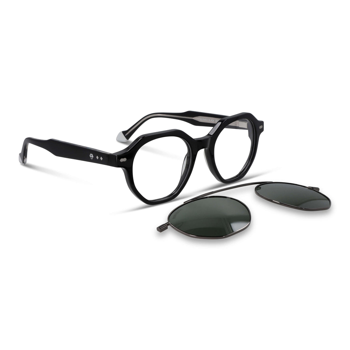 Hermes lentes de lectura color negro de frente con pregraduados #color_negro  #foto_frontal