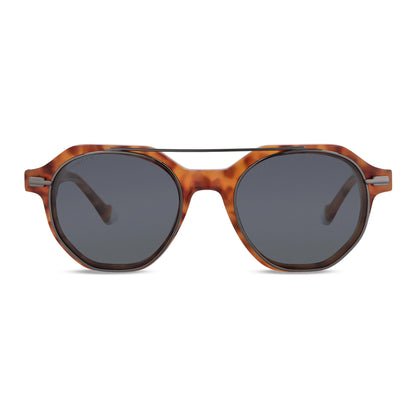 Naranja Hermes lentes de lectura hombre vista de frente #color_naranja