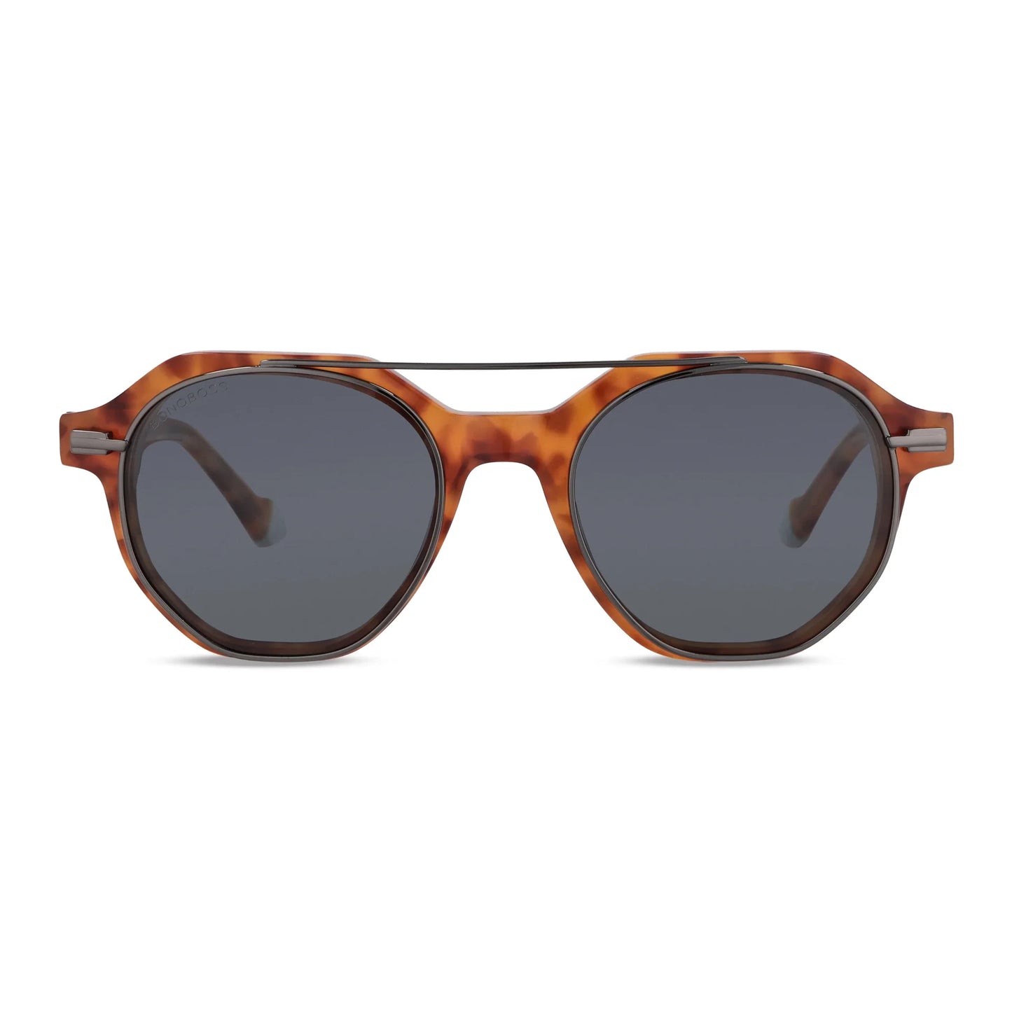 Naranja Hermes lentes de lectura hombre vista de frente #color_naranja