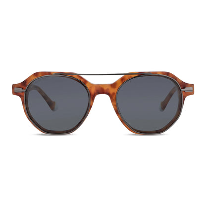 Naranja Hermes lentes de lectura hombre vista de frente #color_naranja