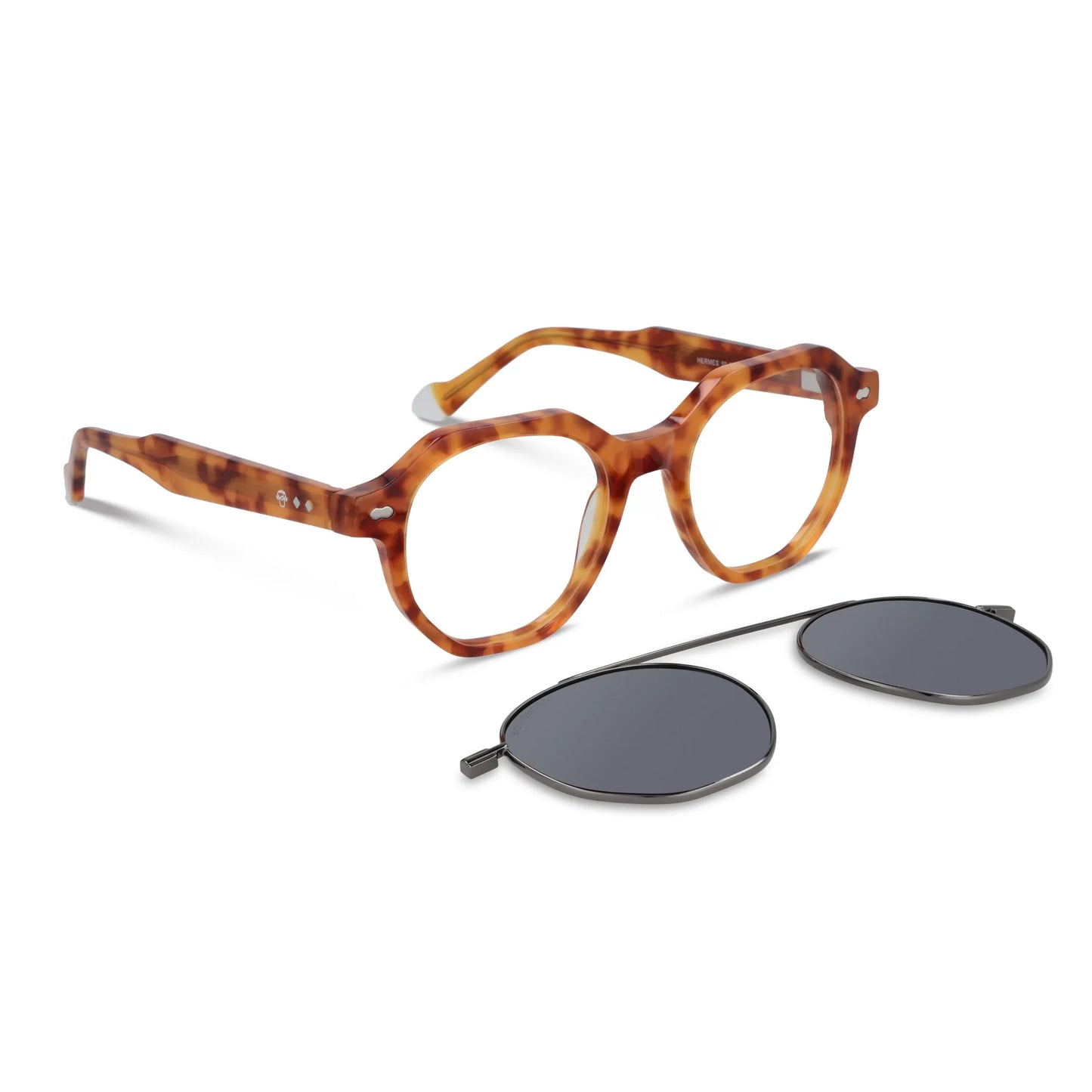 Hermes lentes pregraduados naranja vista frontal para mujer #color_naranja