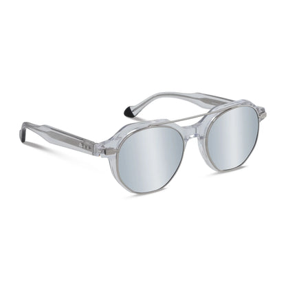 Hermes lentes presbicia transparente vista angulada 3/4 para mujer #color_transparente