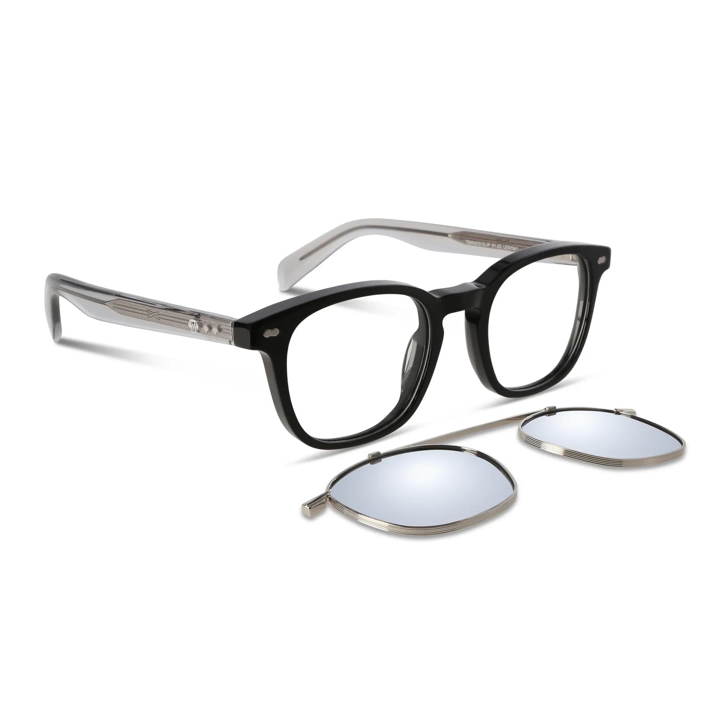 Lentes ópticos Jhonny Deep Clip Sol Negro #color_negro
