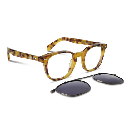 Lentes ópticos Jhonny Deep Clip Sol Carey #foto_frontal #color_carey