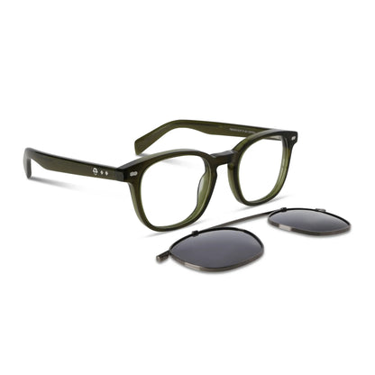 Lentes ópticos Jhonny Deep Clip Sol Verde #color_verde
