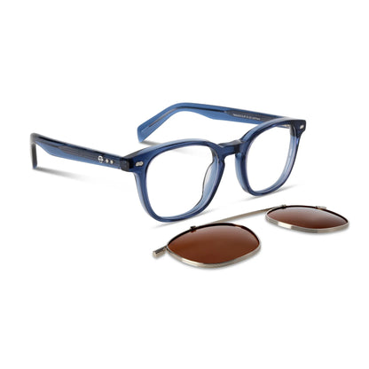 Lentes ópticos Jhonny Deep Clip Sol Azul #foto_frontal #color_azul 
