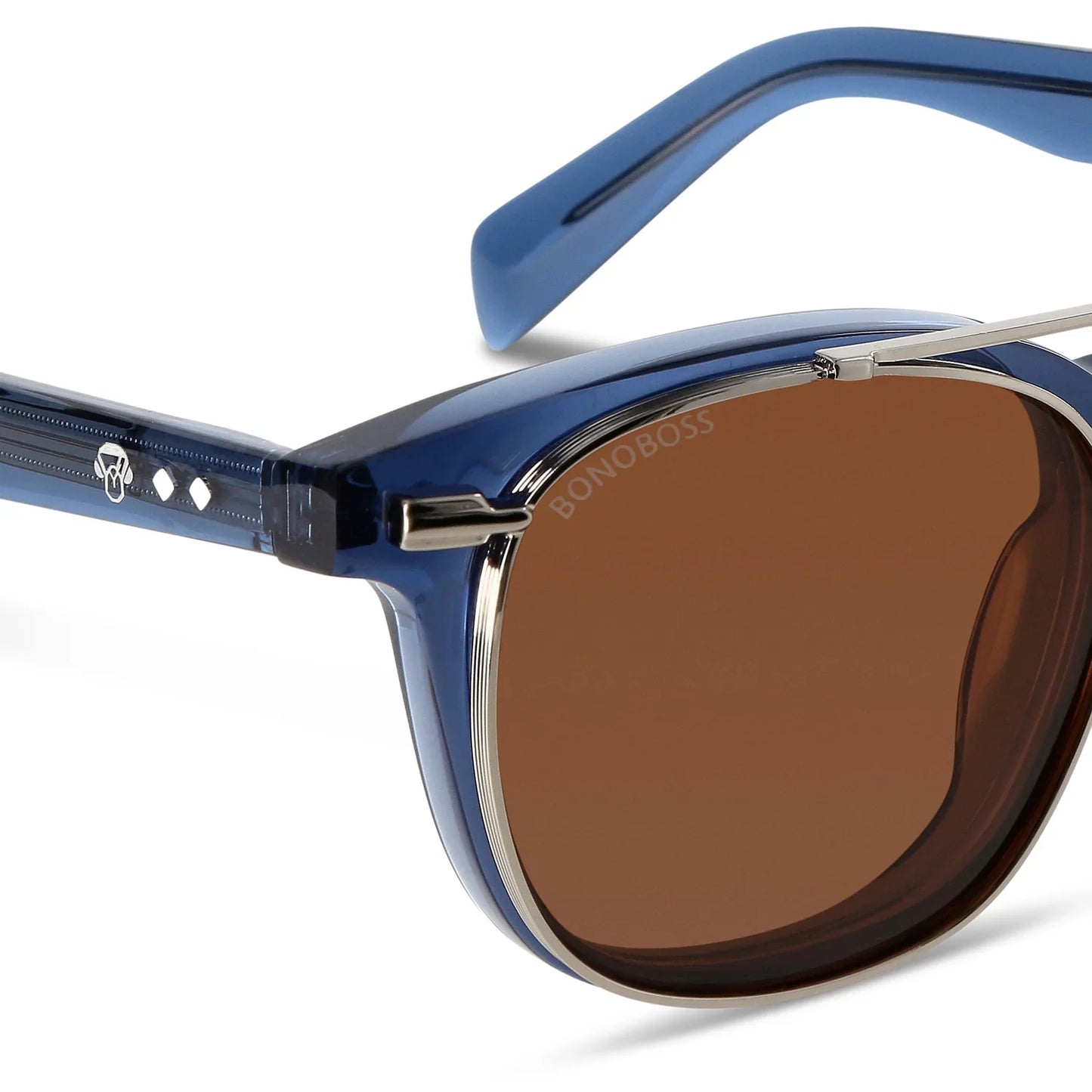 Lentes ópticos Jhonny Deep Clip Sol Azul #color_azul