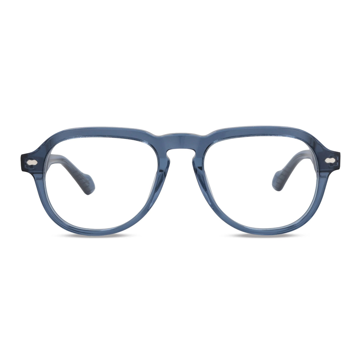 Cronos lentes de lectura color azul de frente con pregraduados #color_azul #foto_frontal