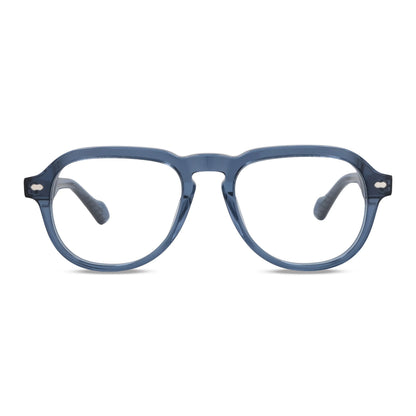 Cronos lentes de lectura color azul de frente con pregraduados #color_azul #foto_frontal