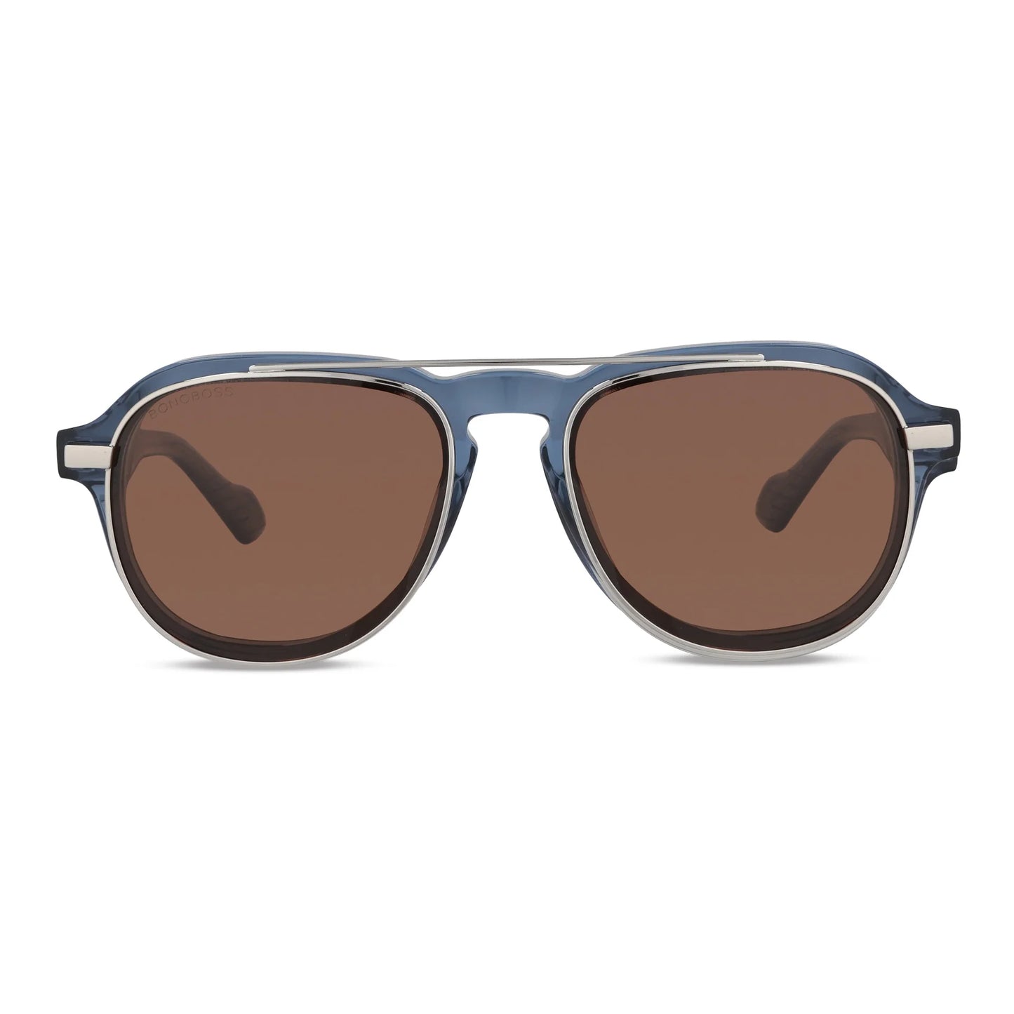 Frontal Cronos lentes de lectura mujer azul vibrante bio-acetato #color_azul