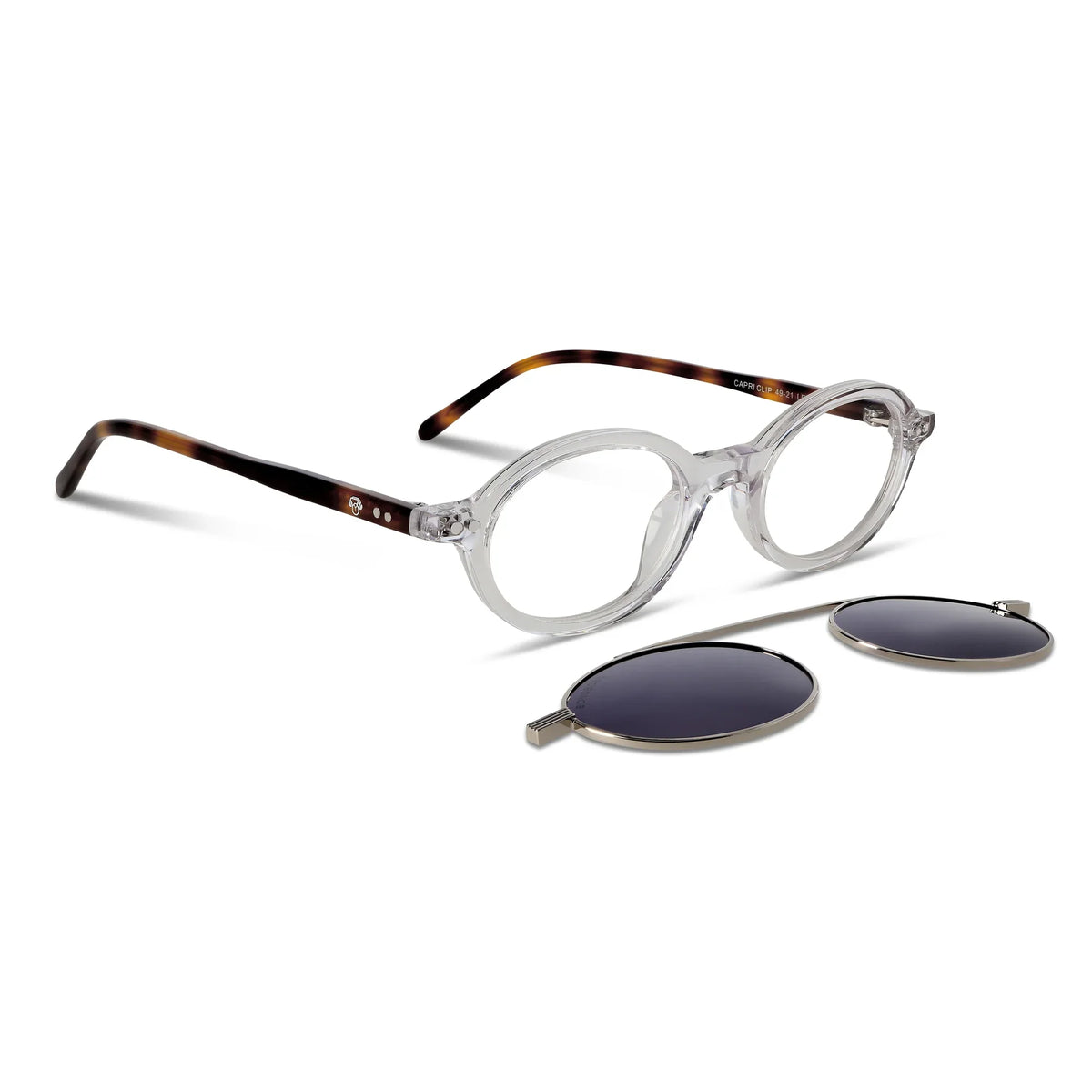 Lentes ópticos Capri Clip Sol Transparente #color_transparente #foto_frontal