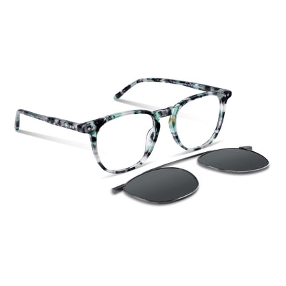 lentes opticos redondos para hombre y mujer con clip de sol polarizado marca bonoboss sustentable mayorista de opticas #color_camo