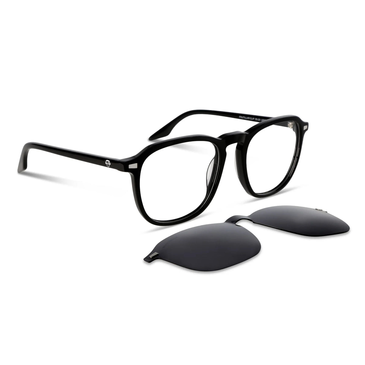 Lentes ópticos Frutillar Clip Sol Negro #color_negro #foto_frontal