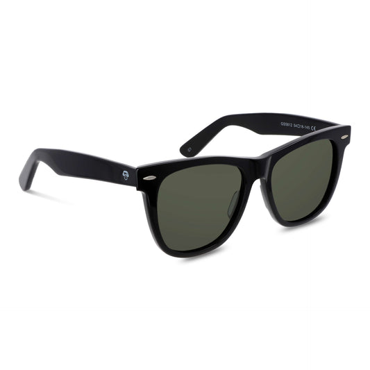 Valencia en negro lentes polarizados de frente patas de madera #color_negro