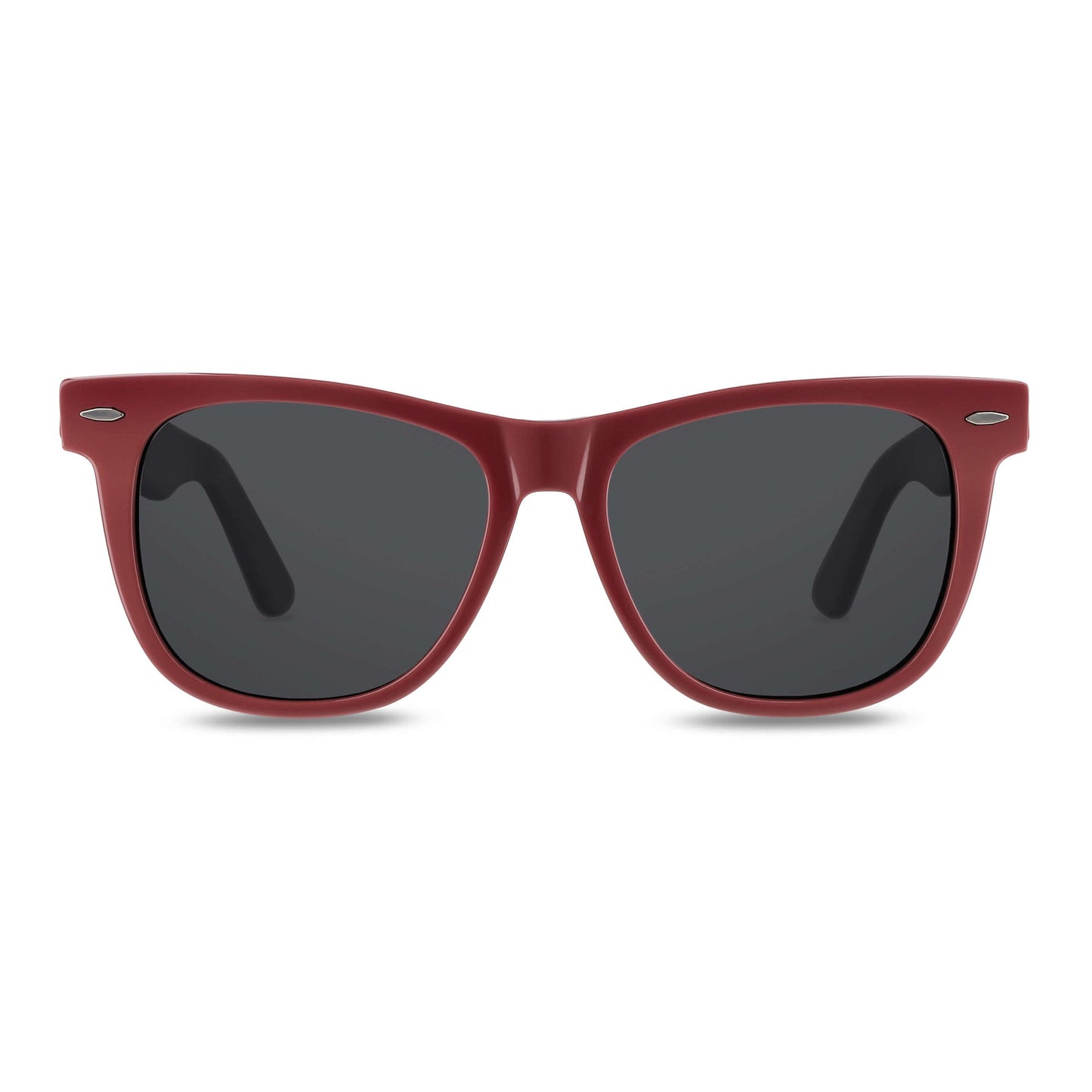 anteojos de sol de color rojo polarizados grandes xl para hombre y mujer de cara cuadrada con o sin receta óptica #color_rojo