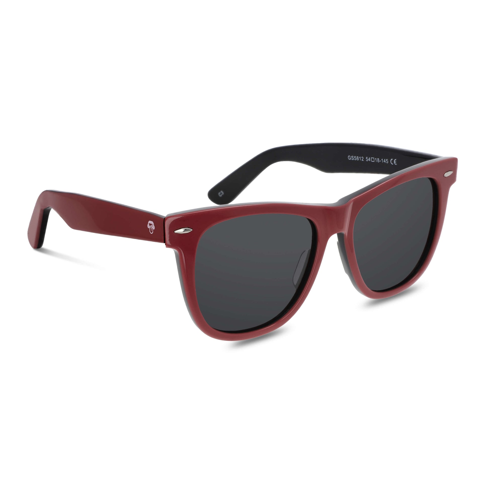 Valencia lentes de sol rojo vista frontal diseño universal #color_rojo