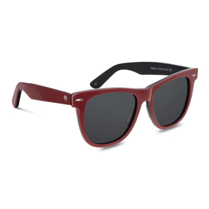Valencia lentes de sol rojo vista frontal diseño universal #color_rojo