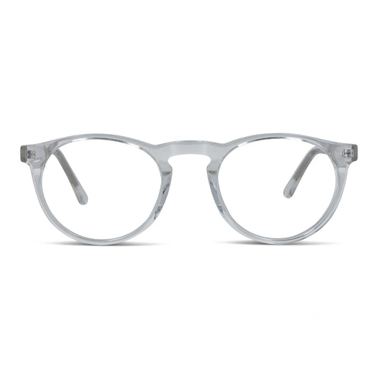 anteojos opticos redondos pequeños para mujer hombre y niños en material sustentable #color_transparente