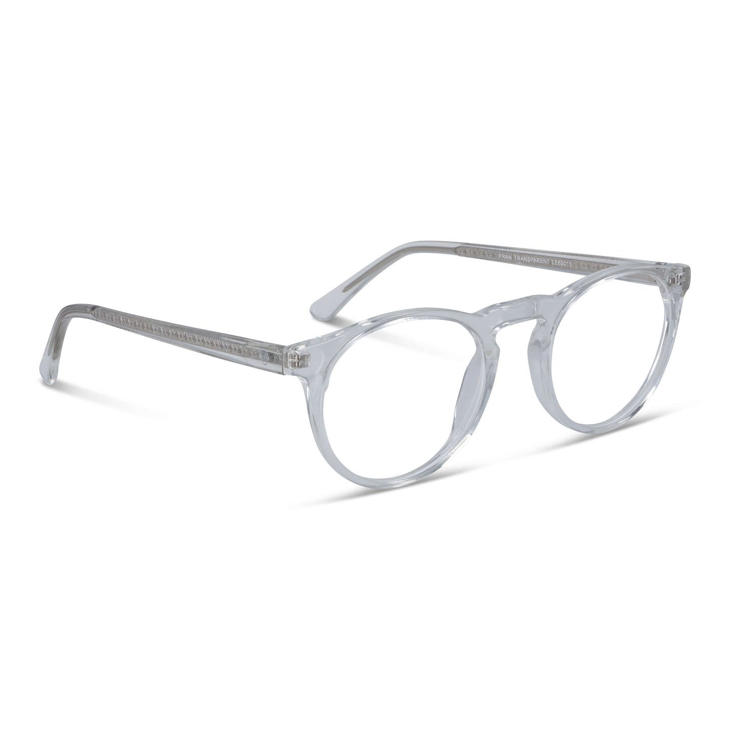 Vista frontal de Fran lentes de lectura mujer color transparente #color_transparente