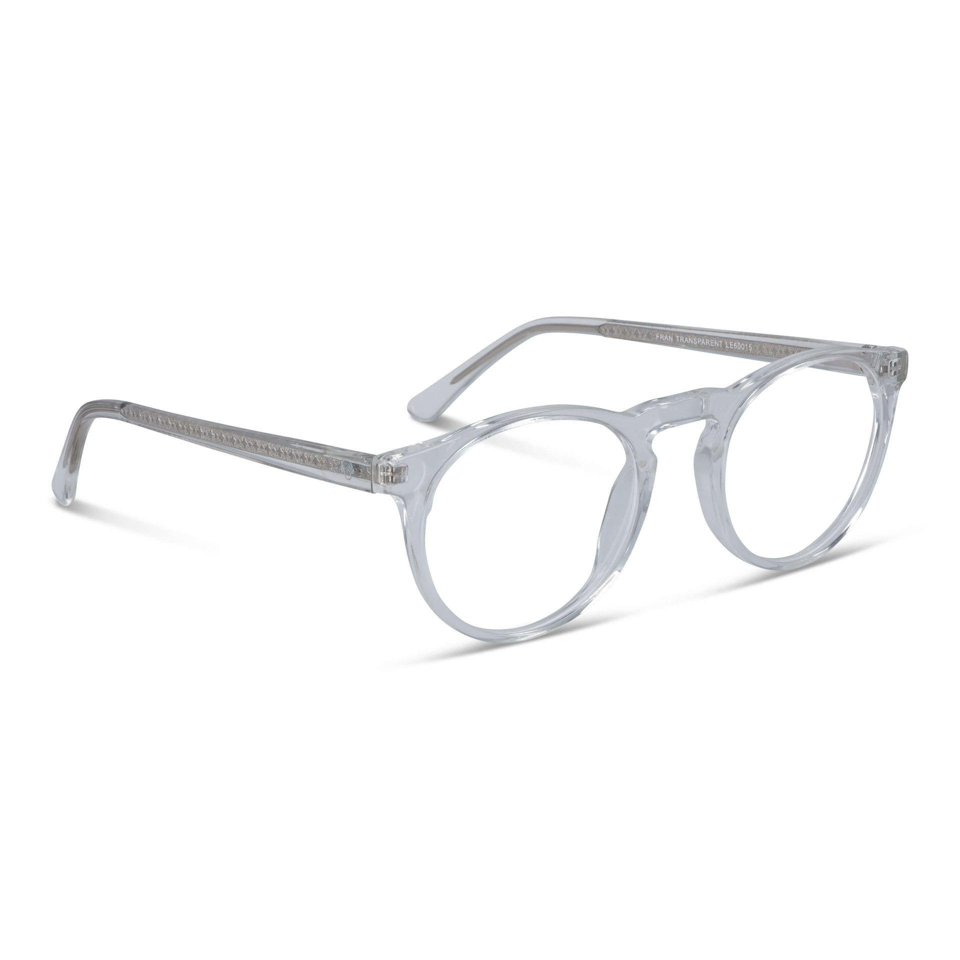 Vista frontal de Fran lentes de lectura mujer color transparente #color_transparente