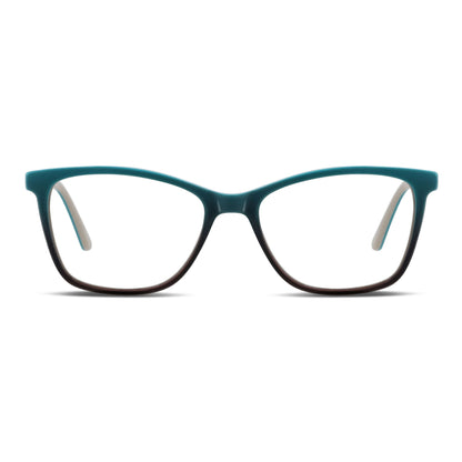 Sofia L lentes ópticos verde vista frontal estilo mujer #color_verde