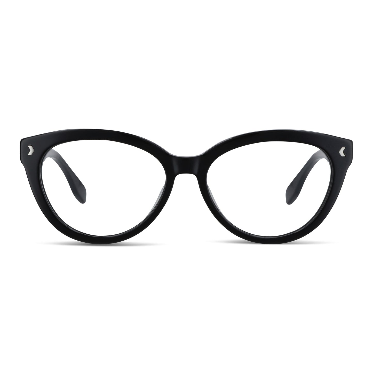 Aurora lentes ópticos negro vista frontal estilo mujer #color_negro