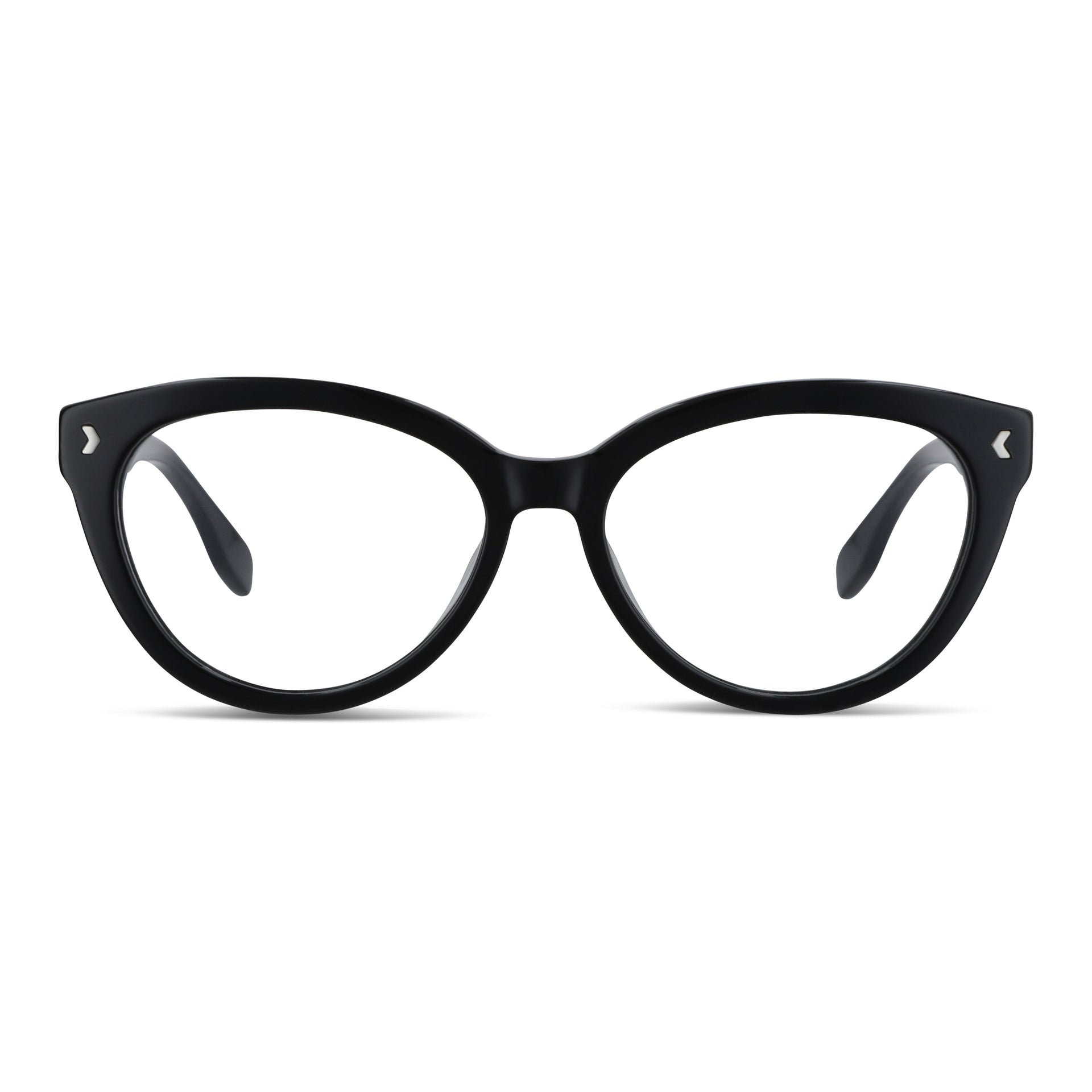 Aurora lentes ópticos negro vista frontal estilo mujer #color_negro