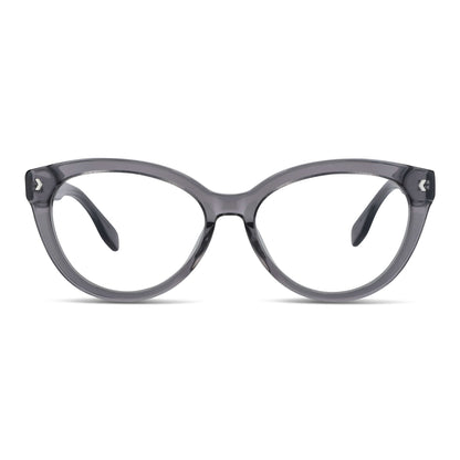 Aurora lentes ópticos gris diseño frontal para mujer #color_gris