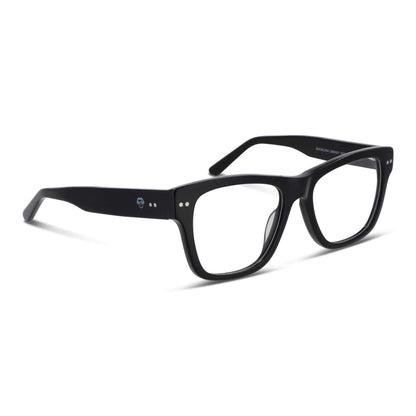 Modelo Barcelona lentes filtro azul negro azabache frontal unisex #color_negro