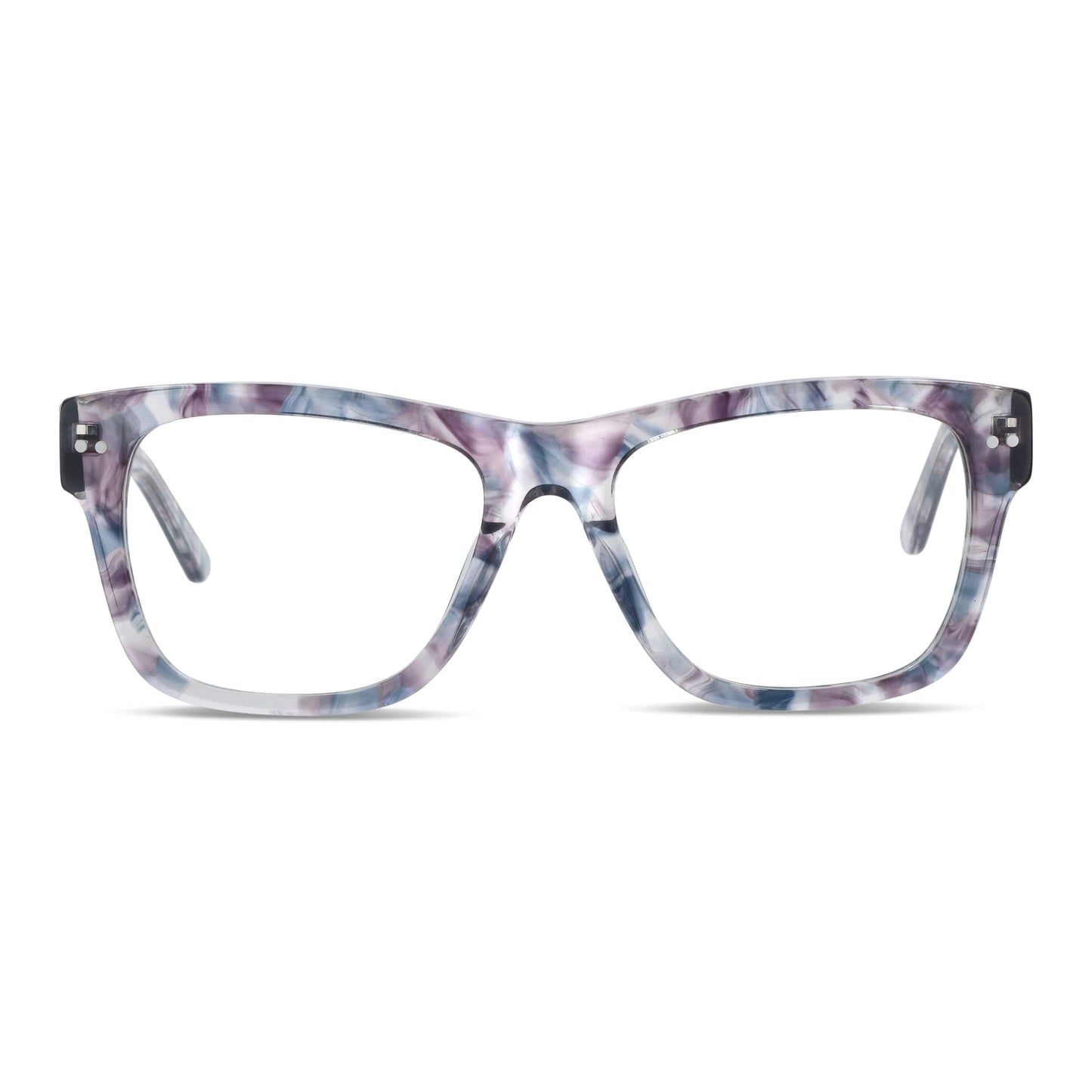 vista frontal de unos anteojos o armazones ópticos de color space exclusivos de diseñador y forma cuadrados gruesos para hombre hombre mujer cara redonda opticos multifocales bifocales receta mayorista distribuidor sustentables#color_aliceblue