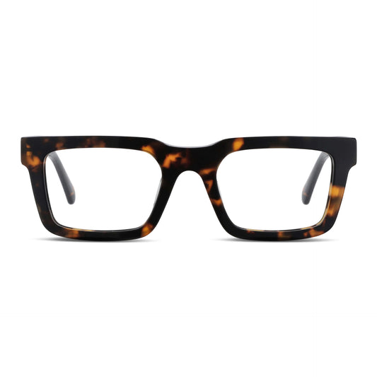 Salvador lentes ópticos carey tortoise vista angulada 3/4 para hombre #color_carey