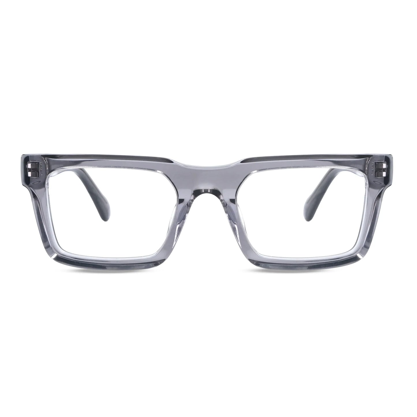 Salvador armazones ópticos transparente perspectiva 3/4 para hombre #color_transparente